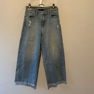 Uniqlo Wide-leg Cropped Jeans